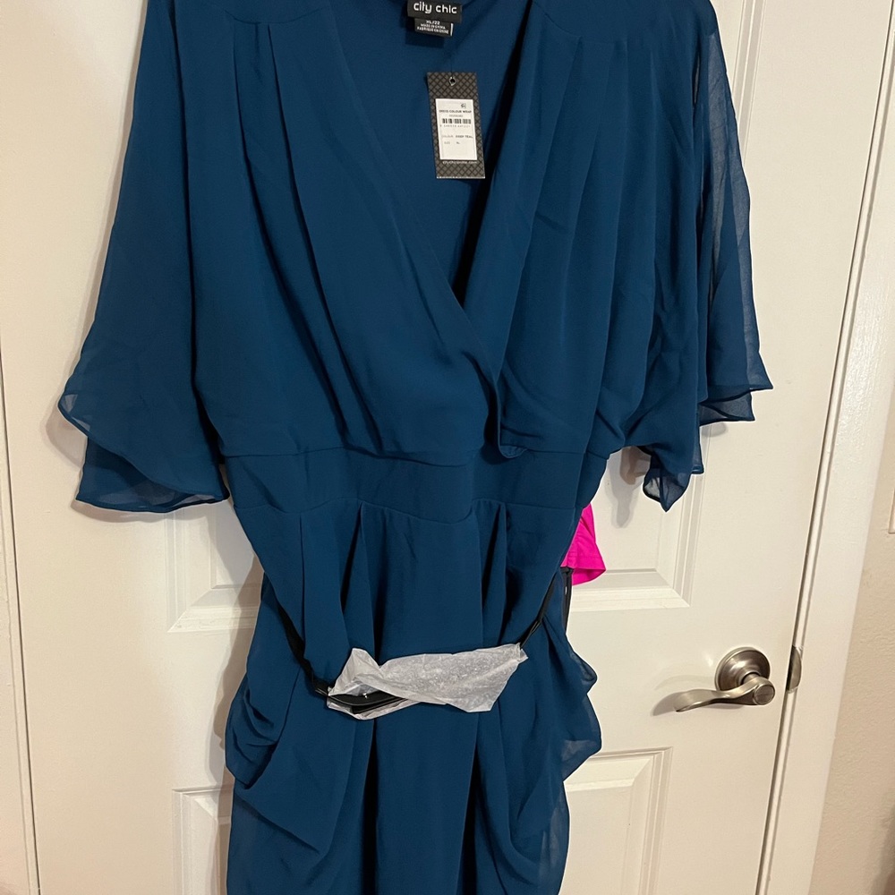 City chic blue dress new with tags 2x